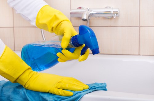 Stain removal service for a commercial property in E14